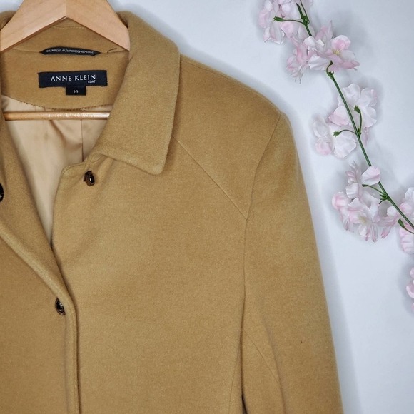 Vintage Anne Klein Single-Breasted Peacoat Size 14 - Picture 2 of 12